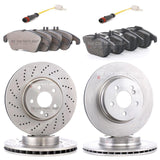 FOR MERCEDES E-CLASS E300 HYBRID BLUETEC W212 FRONT REAR DISCS PADS SENSORS