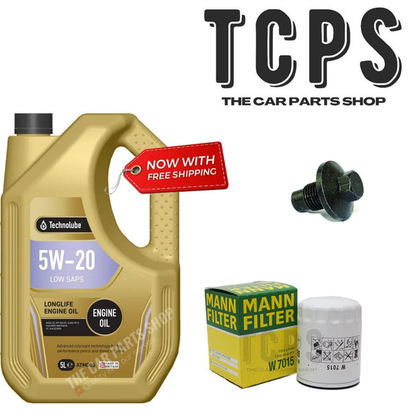 FITS FORD FOCUS ZETEC 1.0L 2012+ MANN OIL CHANGE SERVICE KIT WITH SUMP PLUG