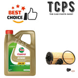FITS BMW 116D F40 2019+ OIL CHANGE SERVICE KIT 5L CASTROL & OIL FILTER SUMP PLUG