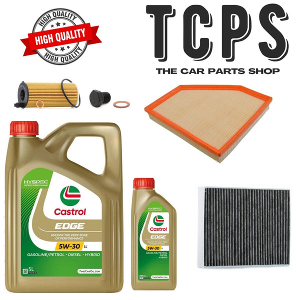 FOR BMW 420i F32 2.0L 2013-2020 6L CASTROL AIR OIL CABIN FILTER SERVICE KIT