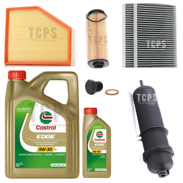 FOR BMW 520D 2.0L MSPORT G31 6L CASTROL & FULL FILTER SERVICE KIT