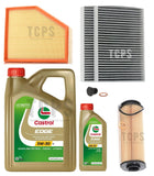 FOR BMW 520D 2.0L MSPORT G31 OIL AIR CABIN FILTER KIT WITH 6L CASTROL
