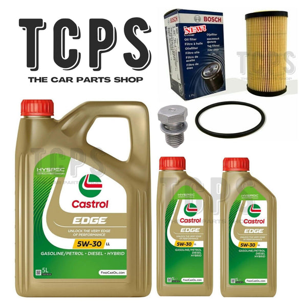 FOR AUDI A6 AVANT 3.0 TDI V6 MK4 NEW OIL CHANGE BOSCH SERVICE KIT 7L CASTROL
