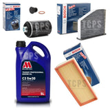 5L MILLERS AND BOSCH SERVICE KIT FOR AUDI TT 2.0 TFSI MK2