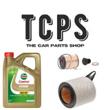 FITS BMW 118i 2.0L E87 2010+ OIL AND AIR FILTER SERVICE KIT WITH 5L CASTROL