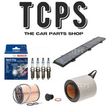 FITS BMW 118i 2.0L E87 2010+ AIR OIL CABIN FILTER SERVICE KIT WITH BOSCH PLUGS