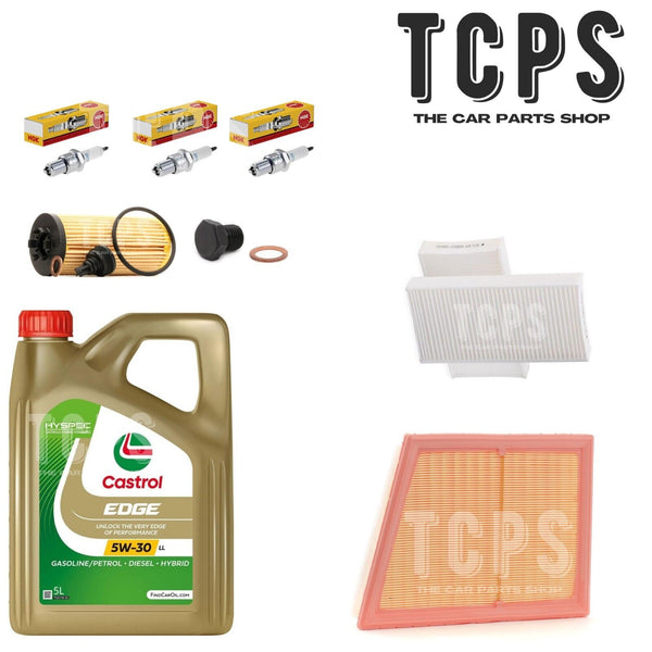 FITS BMW X1 1.5L F48 2015-2022 FULL FILTER SERVICE KIT WITH 5L CASTROL & PLUGS
