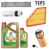 FITS BMW X1 2.0L XDRIVE E84 COMPLETE FILTER SERVICE KIT WITH 6L CASTROL