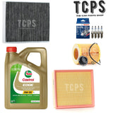 FOR BMW 220i 2.0 F22 FULL FILTER SERVICE KIT WITH 5L CASTROL & SPARK PLUGS