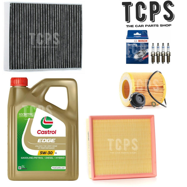 FOR BMW 220i 2.0 F22 FULL FILTER SERVICE KIT WITH 5L CASTROL & SPARK PLUGS