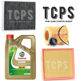 FITS BMW 228i 2.0 F22 OIL AIR AND CABIN FILTER KIT WITH 5L CASTROL