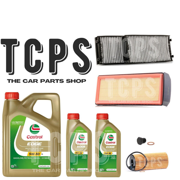 FITS BMW X5 3.0 XDRIVE F15 AIR OIL & CABIN FILTERS WITH 7L CASTROL OIL