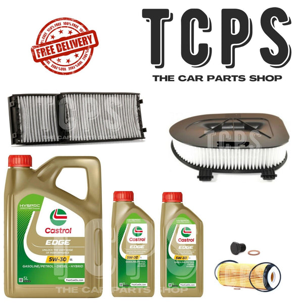 FOR BMW X6 3.0 XDRIVE E71 AIR OIL CABIN FILTER KIT WITH 7L CASTROL