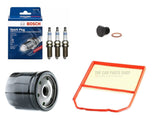 FOR SKODA CITIGO 1.0 MPI MK1  AIR FILTER + OIL FILTER + PLUGS X3 + DRAIN PLUG