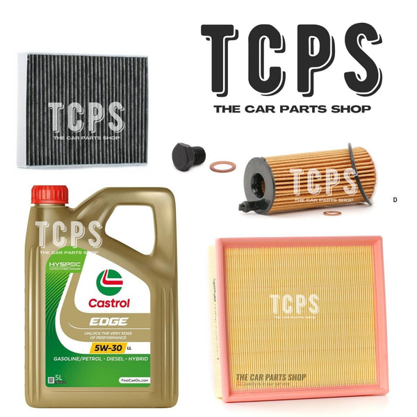 FITS BMW 316d 2.0 F31 AIR OIL & CABIN FILTER SERVICE KIT WITH 5L CASTROL + PLUG