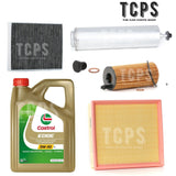 FITS BMW 318d 2.0 F30 FULL SERVICE KIT FILTERS WITH 5L CASTROL ENGINE OIL