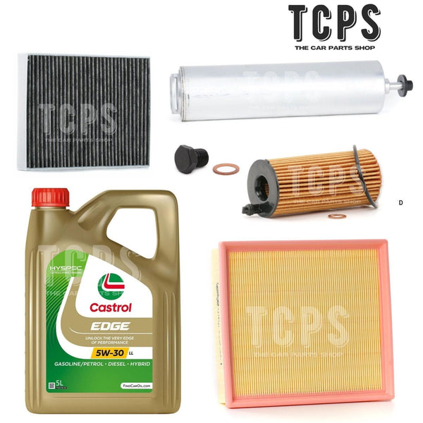 FITS BMW 318d 2.0 F30 FULL SERVICE KIT FILTERS WITH 5L CASTROL ENGINE OIL