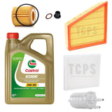 FITS SKODA FABIA MK2 1.2 SERVICE KIT 4L CASTROL + FILTERS + SUMP PLUG