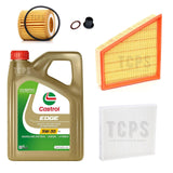 FITS SKODA FABIA MK2 1.2 SERVICE KIT 4L CASTROL + OIL + AIR + CABIN FILTERS