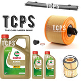 FOR BMW 325i 3.0 E92 7L CASTROL & AIR OIL CABIN FILTERS SERVICE KIT
