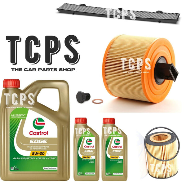 FOR BMW 325i 3.0 E92 7L CASTROL & AIR OIL CABIN FILTERS SERVICE KIT
