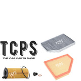 FOR BMW 320i 2.0 G20 2018+ AIR OIL AND CABIN FILTER PACK WITH SUMP PLUG