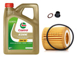 FITS SKODA FABIA MK2 1.2 SERVICE KIT 4L CASTROL EDGE WITH OIL FILTER + SUMP PLUG