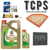FOR BMW 430i 2.0 F32 2013+ COMPLETE SERVICE KIT WITH 6L CASTROL & x4 BOSCH PLUGS