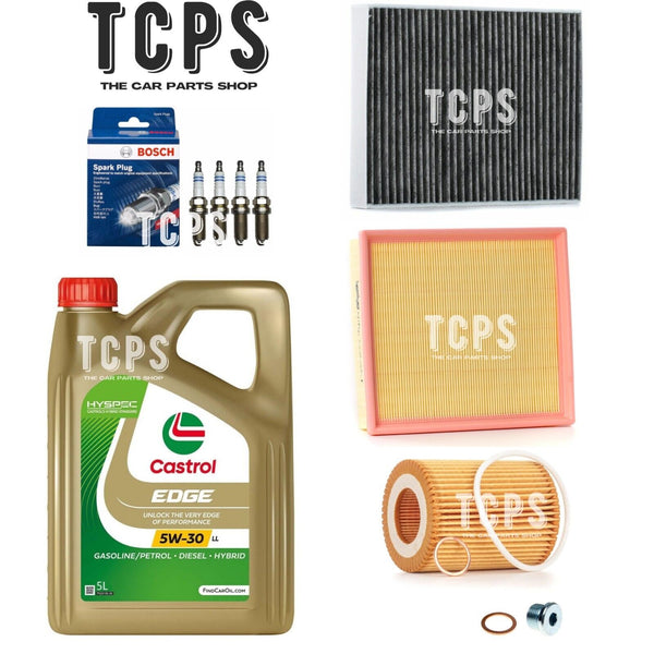 FOR BMW 116i 1.6 F20 2011+ COMPLETE SERVICE KIT WITH 5L CASTROL & BOSCH PLUGS