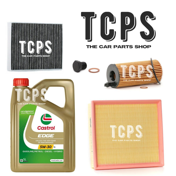 FOR BMW 125d 2.0 F21 2015+ AIR OIL CABIN FILTERS SERVICE KIT WITH 6L CASTROL OIL