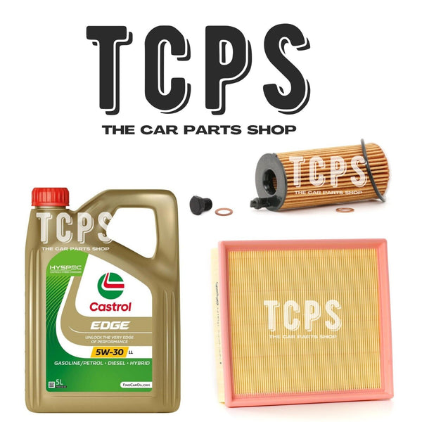 FOR BMW 125d 2.0 F21 2015+ OIL FILTER & AIR FILTER SERVICE KIT WITH 6L CASTROL