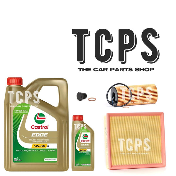 FOR BMW 118d 2.0 F20 2011+ OIL FILTER & AIR FILTER WITH 6L CASTROL OIL
