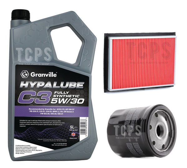 FOR NISSAN JUKE 1.6 PETROL F15 SERVICE KIT 5L 5W30 C3 & AIR OIL FILTER PACK