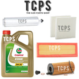 FOR BMW 518d 2.0 F10 2011+ COMPLETE SERVICE KIT AIR OIL CABIN FUEL & 5L CASTROL