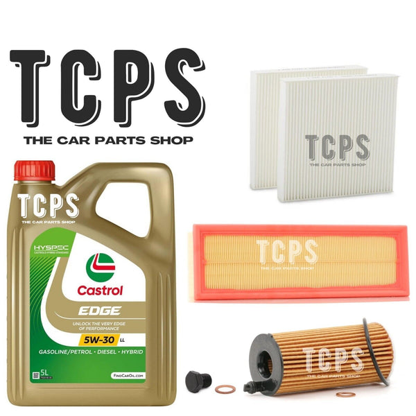 FOR BMW 518d 2.0 F10 2011+ AIR OIL CABIN FILTERS KIT WITH 5L CASTROL MOTOR OIL