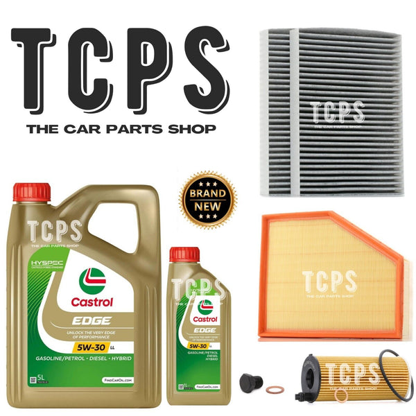 FOR BMW 520i 2.0 G30 2016+ 6L CASTROL MOTOR OIL WITH AIR OIL & CABIN FILTERS KIT