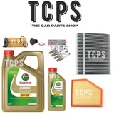FOR BMW 530i 2.0 G31 2017+ COMPLETE FILTER SERVICE KIT WITH 6L CASTROL & PLUGS