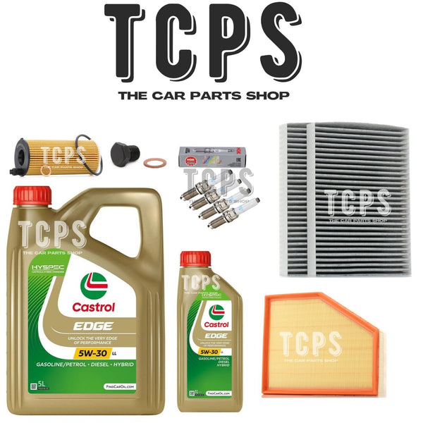 FOR BMW 530i 2.0 G31 2017+ COMPLETE FILTER SERVICE KIT WITH 6L CASTROL & PLUGS