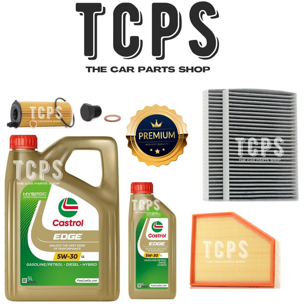 FOR BMW 530i 2.0 G31 2017+ AIR OIL & CABIN FILTER SERVICE KIT WITH 6L CASTROL