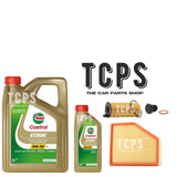 FOR BMW 530i 2.0 G31 2017+ OIL AND AIR FILTER SERVICE KIT WITH 6L CASTROL OIL