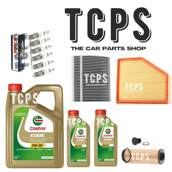 FOR BMW 540i 3.0 G31 2017+ FULL FILTER SERVICE KIT WITH 7L CASTROL & SPARK PLUGS