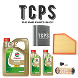 FOR BMW 540i 3.0 G31 2017+ AIR OIL & CABIN FILTER KIT WITH 7L CASTROL MOTOR OIL