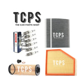 FOR BMW 540i 3.0 G31 2017+ AIR OIL CABIN FILTERS KIT WITH SIX BOSCH SPARK PLUGS