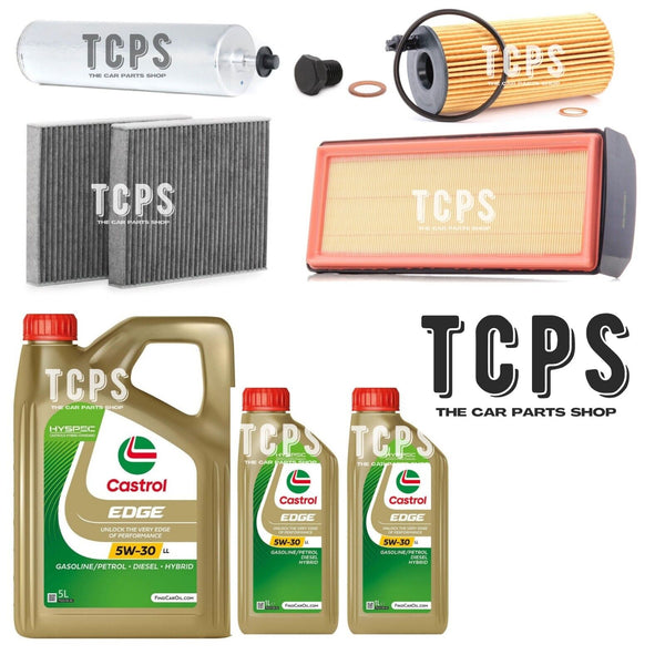 FOR BMW 535d 3.0 F11 2009+ COMPLETE FILTER SERVICE KIT WITH 7L CASTROL MOTOR OIL