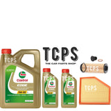 FOR BMW 730d 3.0 G11 2015+ AIR & OIL FILTER SERVICE KIT WITH 7L CASTROL OIL