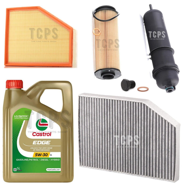 FOR BMW X3 2.0 G01 2017+ COMPLETE FILTER SERVICE KIT WITH 5L CASTROL OIL