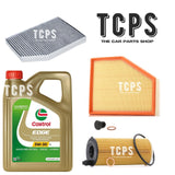 FOR BMW X3 2.0 G01 2017+ AIR OIL & CABIN FILTER KIT WITH 5L CASTROL MOTOR OIL