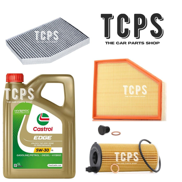 FOR BMW X3 2.0 G01 2017+ AIR OIL & CABIN FILTER KIT WITH 5L CASTROL MOTOR OIL