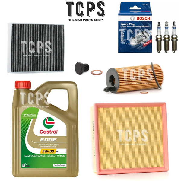 FOR BMW 118i 1.5L F20 2014+ COMPLETE SERVICE KIT WITH SPARK PLUGS & 5L CASTROL