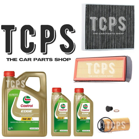 FOR BMW 435d 3.0 F32 2013+ AIR OIL & CABIN FILTER WITH 7L CASTROL MOTOR OIL